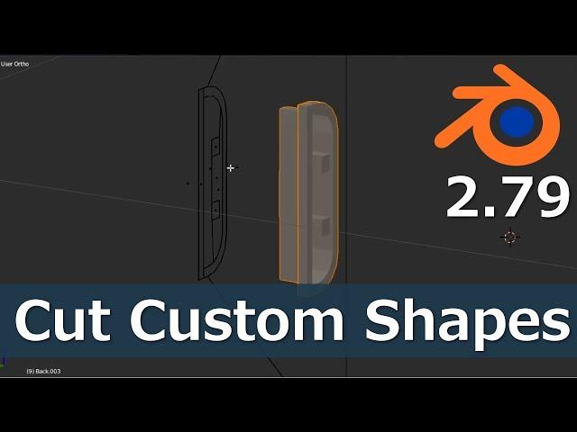 Best Way to Make Custom Shape Holes | Blender Knife Project Tutorial
