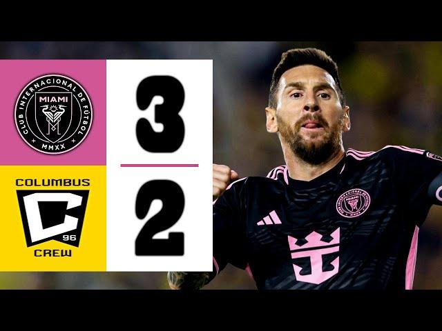 LIONEL MESSI MASTERCLASS STUNS USA | Columbus Crew vs Inter Miami 2-3 | Highlights & Goals 2024