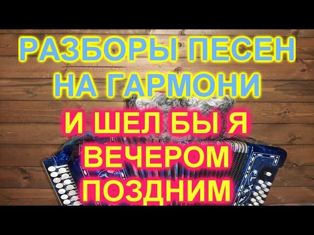 РАЗБОРЫ ПОД ГАРМОНЬ! И ШЕЛ БЫ Я ВЕЧЕРОМ ПОЗДНИМ!