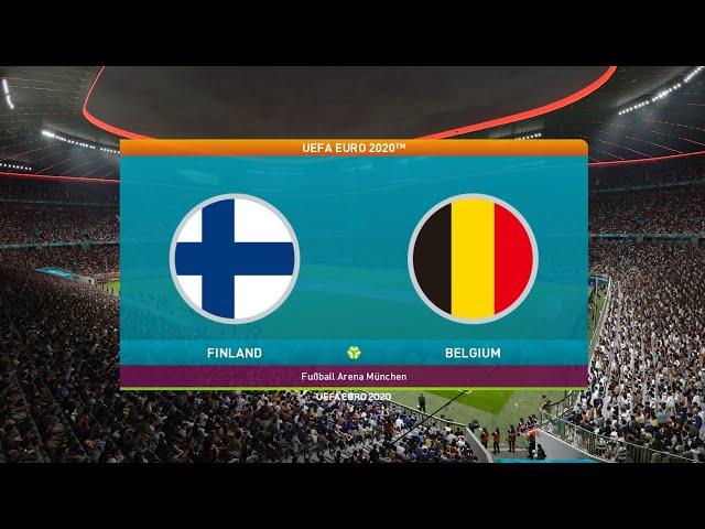 PES 2021 Finland VS. Belgium | UEFA Euro 2020 - PES 2021 PS4 Gameplay