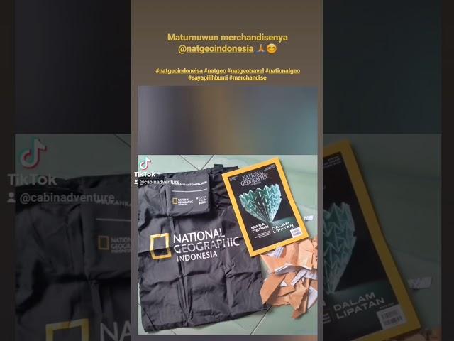 UNBOXING Merchandise National Geographic Indonesia, maturnuwun @natgeo 