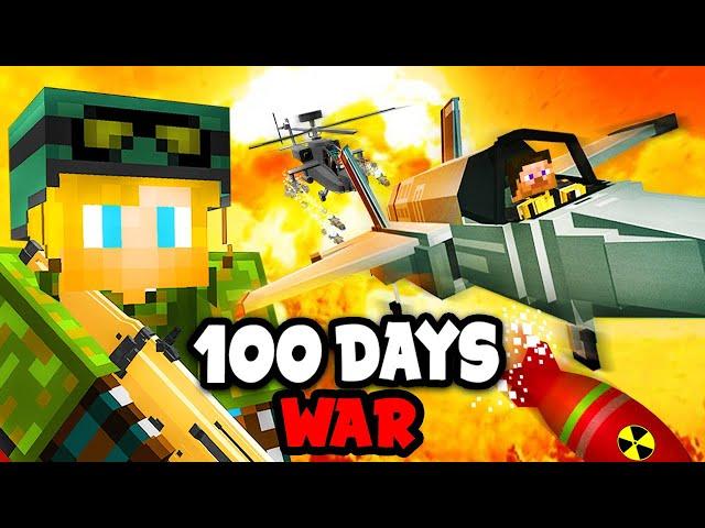 I Spent 100 Days on a WAR SMP SERVER in Minecraft... This is What Happened...