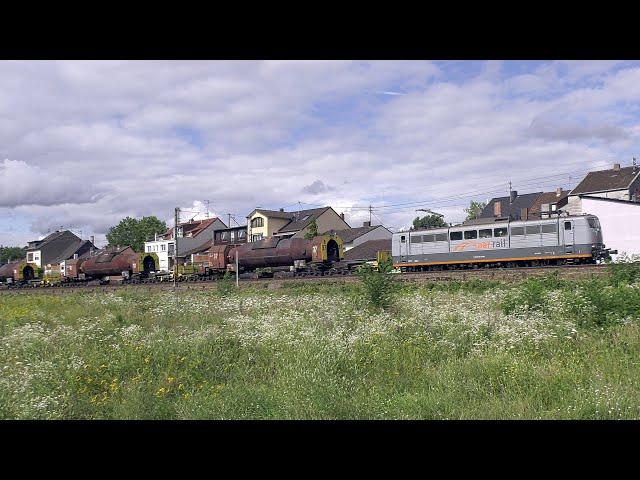 Saarrail 151 165-8 und die Suppe von Dillingen nach Völklingen - Roheisenzüge