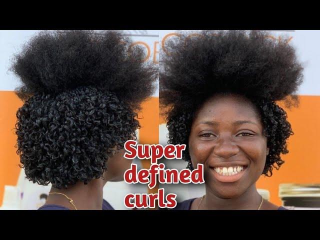 WATCH! Natural Kinky Hair Transformed To Super Defined curls | Transforming 4a 4b & 4c Natural Hair