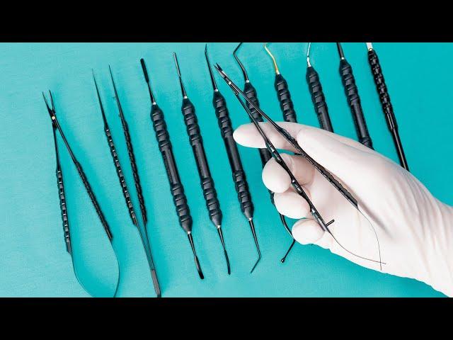 Salvin Non-Glare Featherweight Microsurgery Set