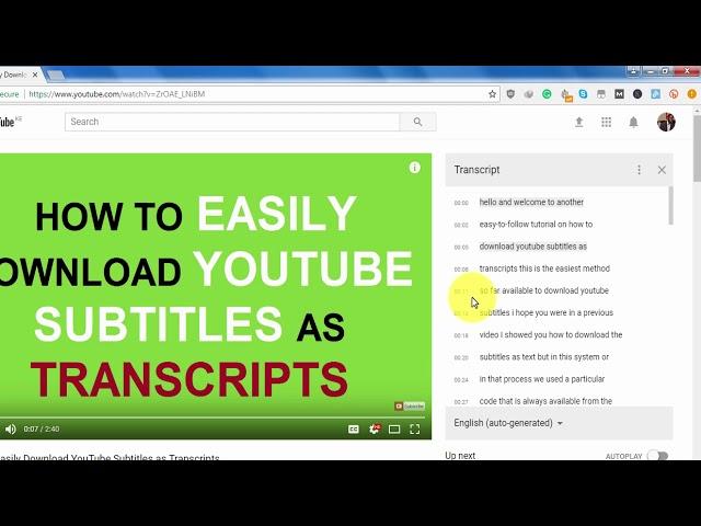 [UPDATE] Easily Download YouTube Subtitles as Transcripts