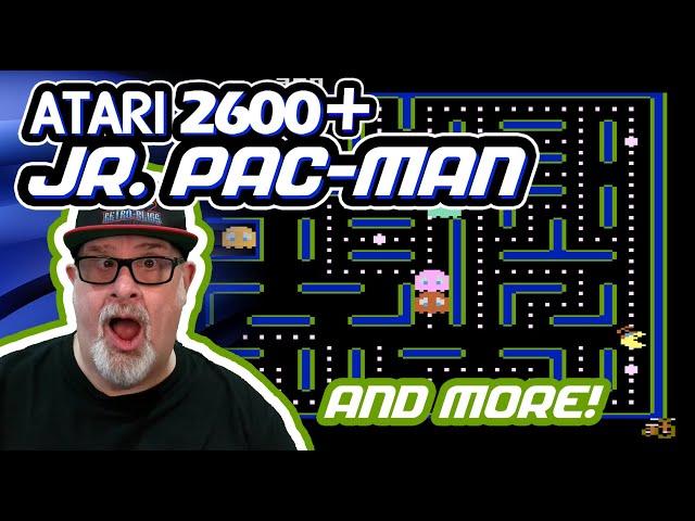 RETRO BLISS Plays Jr. Pac-Man on the NEW ATARI 2600+ Plus MORE Games!