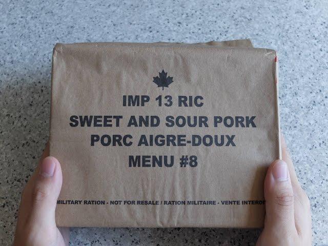 MRE Review: Canadian Armed Forces IMP Menu #8 Sweet and Sour Pork