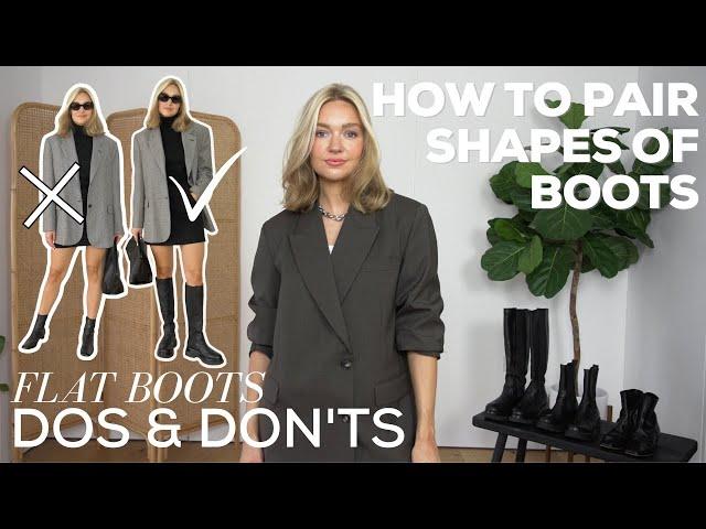 DOS & DON'TS OF STYLING BLACK BOOTS |  An in-depth guide on how to pair different shapes of boots