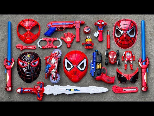 Spider Man Action Series Guns & Equipment, Realistic MP40 SMG, Sword, Revolvers, Lightsaber,Handcuff