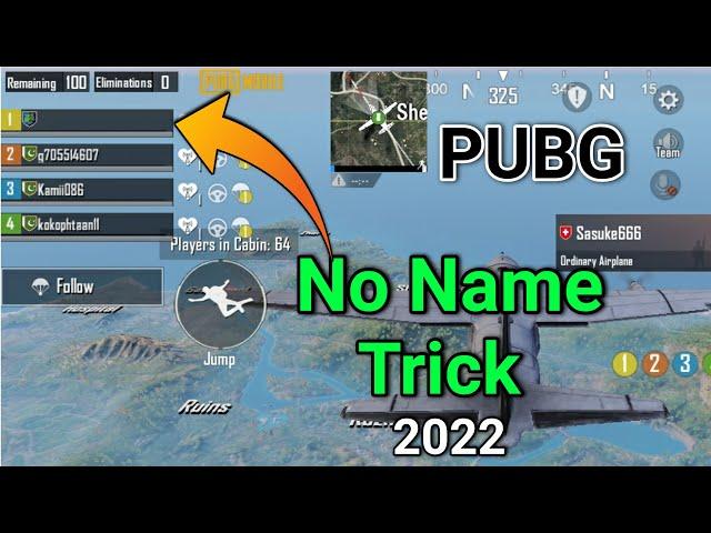 Pubg Mobile Blank Name Trick 2022 | Pubg Mobile No Name Trick | Pubg Mobile Name Trick