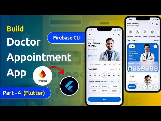 Flutter: Connect with Firebase for Doctor Appointment App (Hindi Tuitorial) Part 4