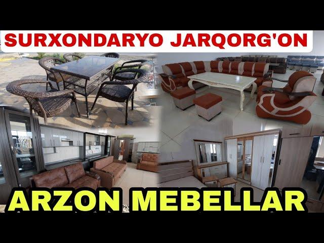 SURXONDARYO JARQO'RG'ON MEBEL NARXLARI SPALNI GARNITUR TOSH OYNA KRESLO DIVAN KARAVOT MDF ESHIKLAR