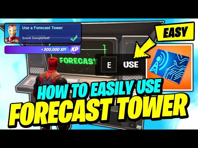 How to EASILY Use a Forecast Tower - Fortnite Story Quest