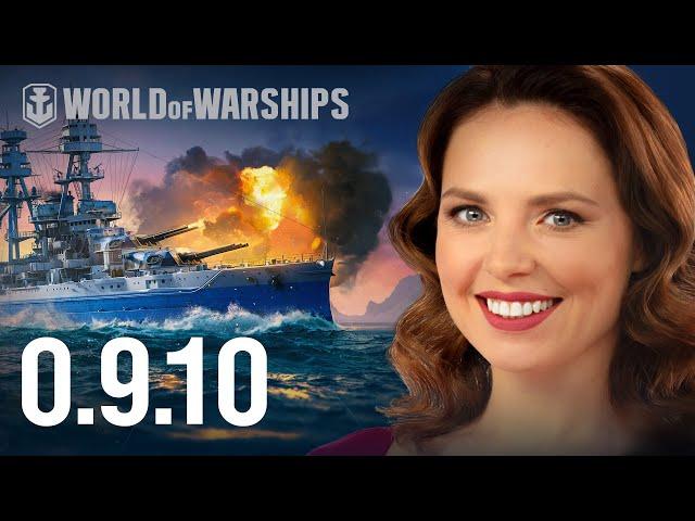 Dasha Presents Update 0.9.10. U.S. Battleships | World of Warships