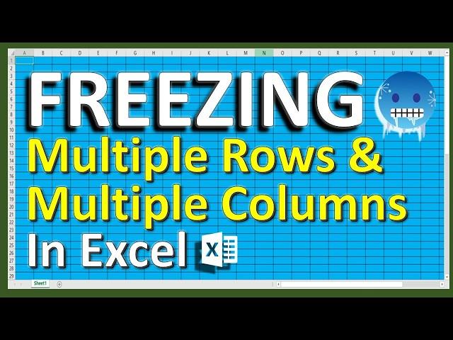 Everything you need to know about FREEZING rows, columns, and multiple combinations