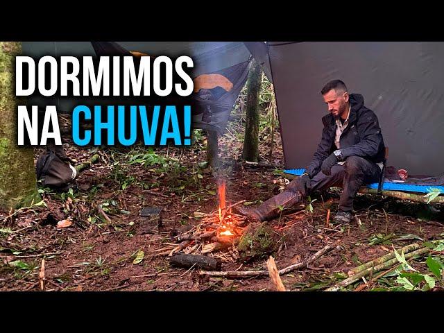 Acampamento na SELVA durante CHUVA!