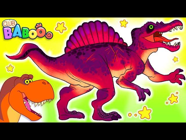 Learn Dinosaurs for Kids | Dinosaur Cartoon videos | T-Rex Spinosaurus | Club Baboo dinasours