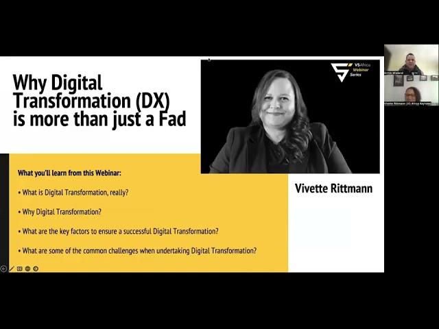 Episode 13: Why Digital Transformation (DX) is more than just a Fad with Vivette Rittmann