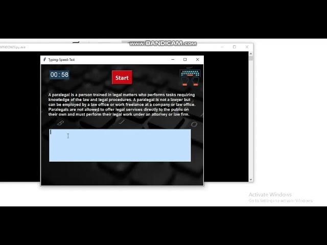 Typing Speed Test using Python