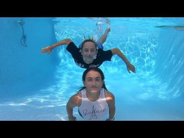 Carla Underwater swimming with clothes on