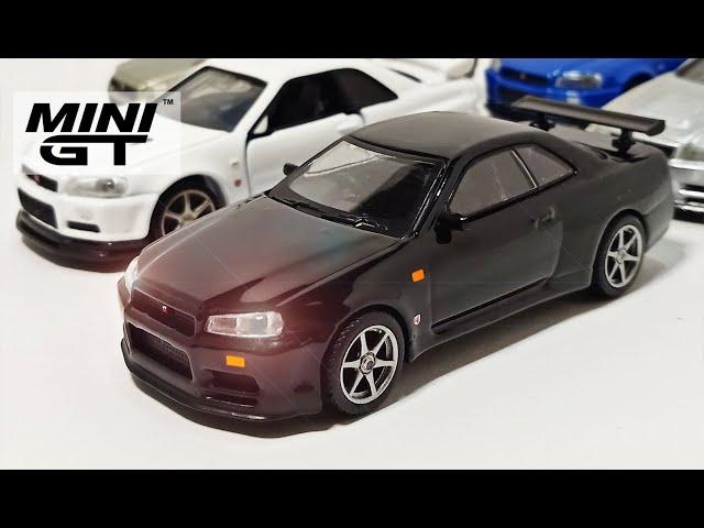 Mini GT No.570: Nissan Skyline GT-R (R34) V-Spec Black Pearl