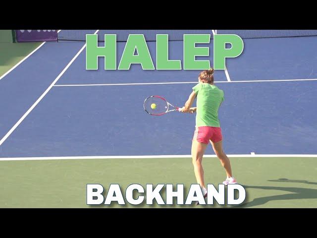 Simona Halep Crushing Backhands Super Slow Motion