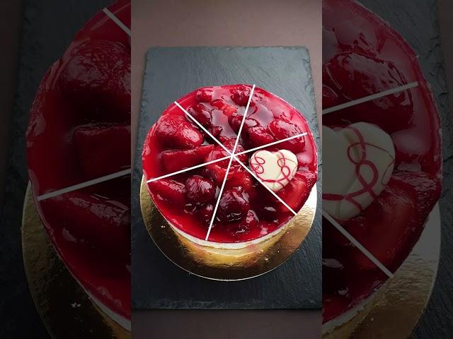How to cut a cake into 8 pieces with 3 cuts? #shorts