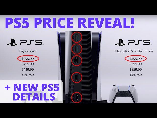 PS5 vs PS5 DIGITAL EDITION:  PRICE REVEAL, Release Date & NEW PS5 Details!  \\ 4K //