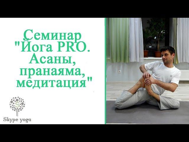 Семинар "Йога PRO. Асаны, пранаяма, медитация". Йога онлайн.