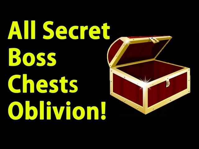 Oblivion - All Secret Boss Level Chests Locations (Daedra, Glass, Enchanted)!