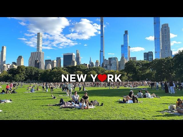 [4K]NYC walk: A Perfect Sunny Day in Central Park, New York City  Sep. 2024.