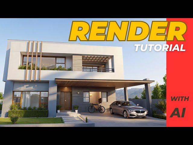 How to create Photo Realistic Architectural Renders | AI Rendering Tutorial