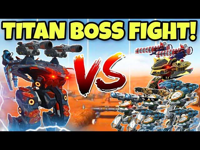  1VS6 AO MING VS AO JUN ARMY TITAN BOSS FIGHT! || WAR ROBOTS ||