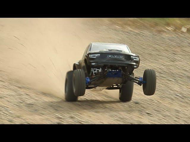 Stretched 3s Drag Rustler Hits the Sand