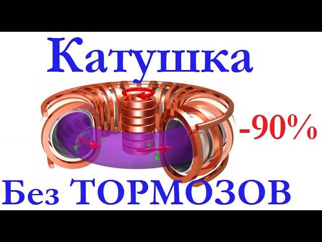 Классическая катушка без тормозов! Free energy generator!