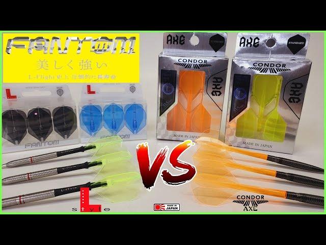 L-Style Fantom  vs Condor Axe - Best Darts Flights? Who Wins?