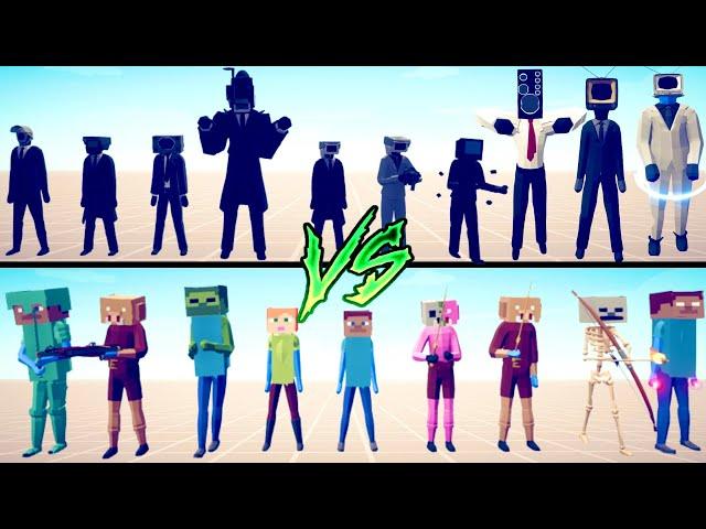 CAMERAMAN vs MINECRAFT TEAM - Totally Accurate Battle Simulator