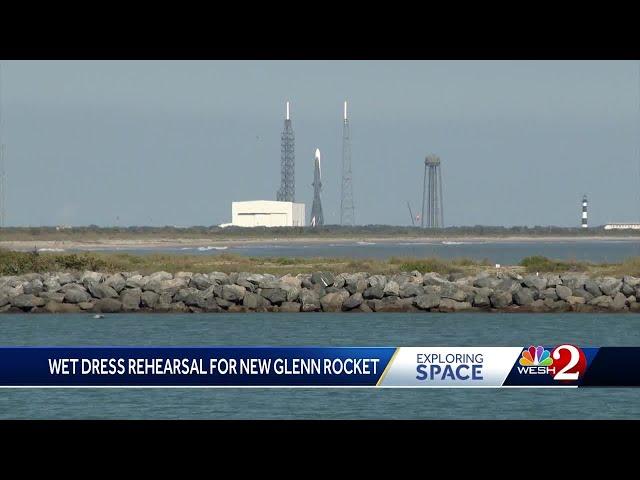 Blue Origin's new Glenn Rocket prepares for launch on Florida's Space Coast