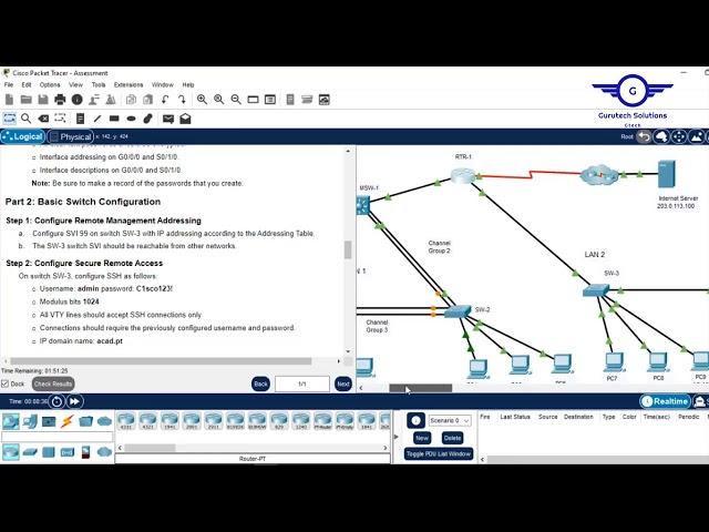 CCNA2 v7.02- SRWE Practice PT Skills Assessment (PTSA) – Part 1 Answers