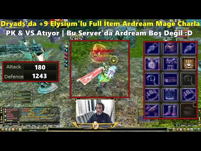 BabanınOğluKemal - Dryads'da +9 Elysiumlu Full İtem Ardream Mage Charla PK&VS Atıyor! Knight Online