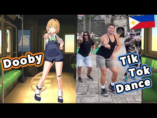 Dooby does this popular TikTok dance