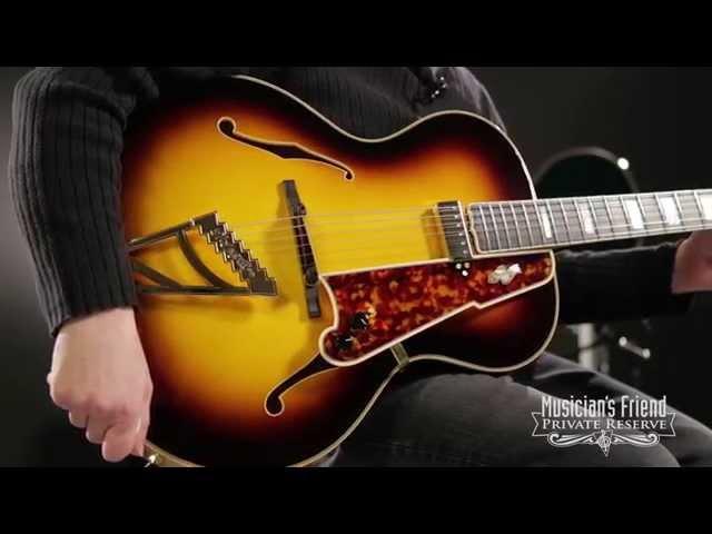 D'Angelico USA Masterbuilt Style B Hollowbody Electric Guitar Sunburst