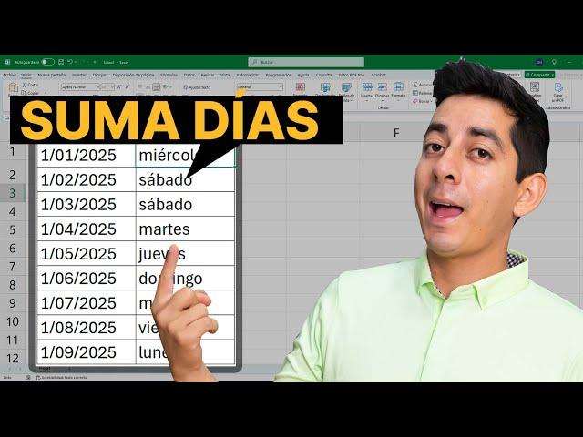 Como sumar Días a una fecha en Excel  (Bien Explicado)