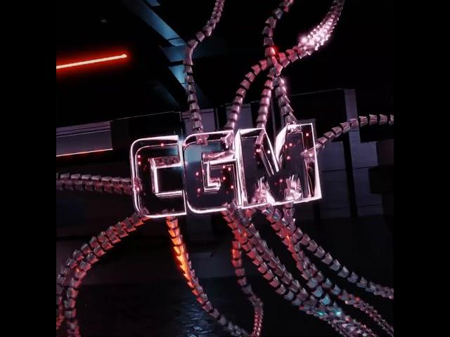 CGM Alien Robotic Tentacle #blender #3danimation #geometrynode #logodesign #logoanimation