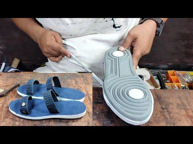 outsole sepatu untuk membuat sandal secara manual