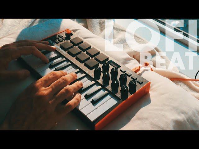 Making a Lofi Beat with the Akai MPK Mini MK3 In My Bed Overlooking The City