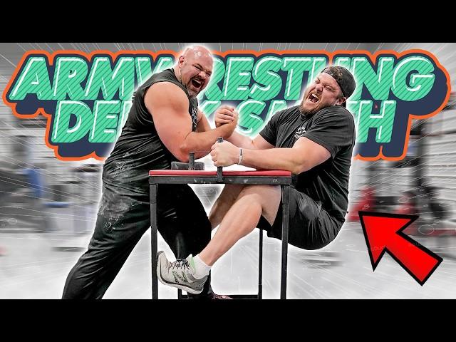 BRIAN SHAW'S FIRST ARMWRESTLING PRACTICE Ft. DEREK SMITH