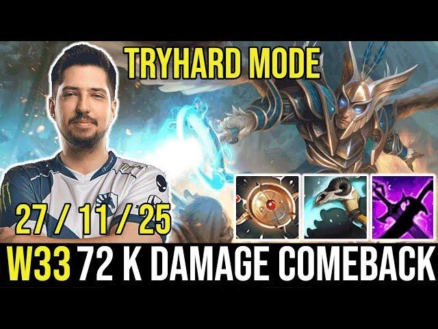 w33 Super Carry 27 Frags Skywrath Mage. TryHard Comeback.