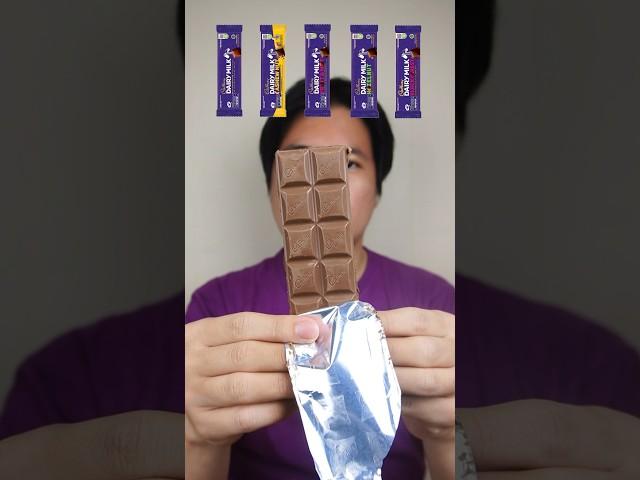 EATING VARIOUS FLAVOR OF DAIRY MILK CHOCOLATE #asmr #mukbang